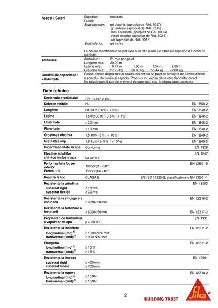 Sikaplan 15G - Membrana din PVC